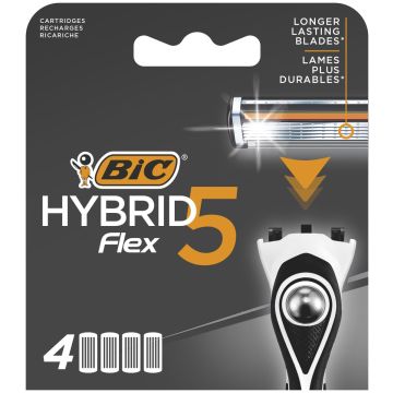 BIC HYBRID FLEX 5 VARATERÄT 4 KPL 4 KPL