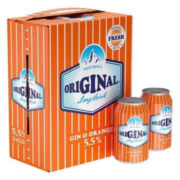 ORIGINAL LONG DRINK 5,5% ORANGE 0,33 TLK 12-PACK 3,96 L