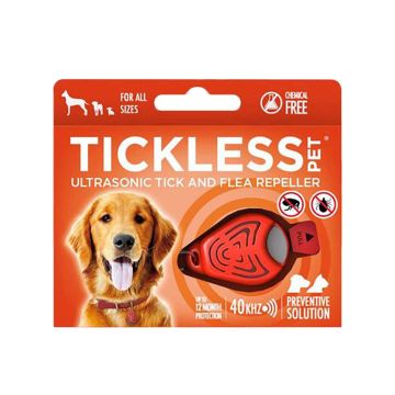 TICKLESS-PET, ULTRAÄÄNI PUNKKI- JA KIRPPUKARKOITIN ORANGE