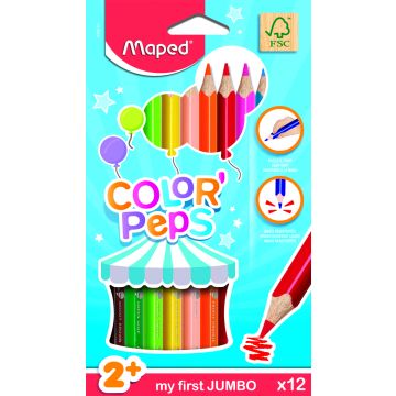 MAPED VÄRIKYNÄT MAXI 12 KPL