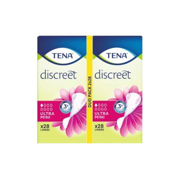 TENA DISCREET ULTRA MINI DUO 2-PACK 56 KPL