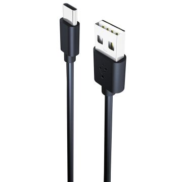 CHARGO USB-C DATAKAAPELI, 1,5M, MUSTA