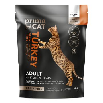 PRIMACAT TÄYSRAVINTO VILJATON KALKKUNA STERILIZED 400 G