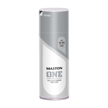 MASTON SPRAYMAALI ONE SATIINI HARMAA RAL7040 400 ML