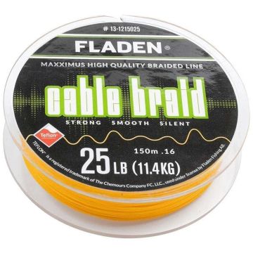 FLADEN SIIMA MAXXIMUS CABLE BRAID KELTAINEN 150M 0.13MM 8KG