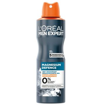 LOREAL MEN EXPERT MAGNESIUM DEFENSE HYPOALLERGENIC 48H SPRAY DE