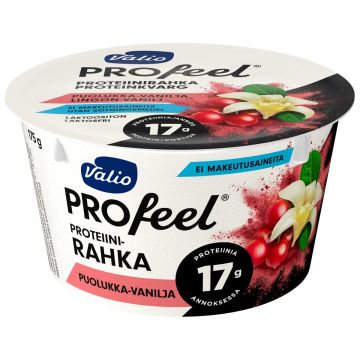 VALIO PROFEEL PROTEIINIRAHKA PUOLUKKA-VANILJA VÄH-HIILIHYDR. LA