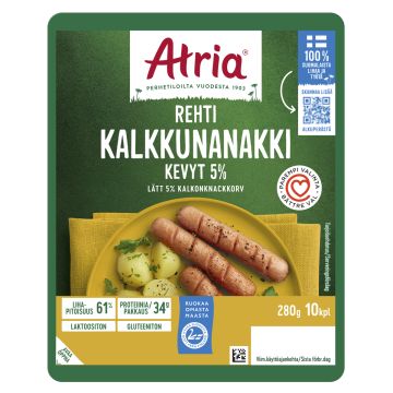 ATRIA REHTI KEVYT 5% KALKKKUNANAKKI 280 G
