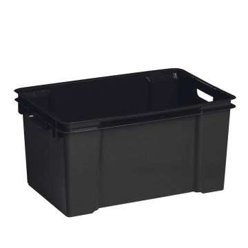 MAXI CROWNEST VARASTOLAATIKKO 50L MUSTA KIILTÄVÄ