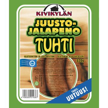 KIVIKYLÄN TUHTI GRILLIMAKKARA JUUSTO-JALOPENO 320 G