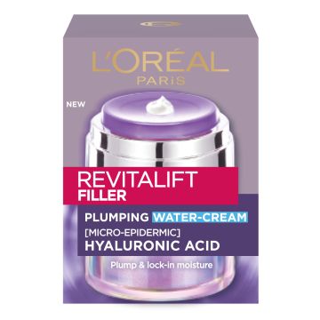 LOREAL REVITALIFT FILLER PLUMPING WATER-CREAM PÄIVÄVOIDE NORMAA 50 ML