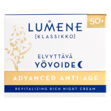 LUMENE KLASSIKKO ADVANCED ANTI-AGE ELVYTTÄVÄ YÖVOIDE 50 ML