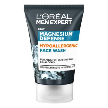 LOREAL MEN EXPERT MAGNESIUM DEFENSE HYPOALLERGENIC FACE WASH PU