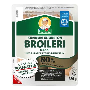 SNELLMAN KUNNON KUORETON BROILERINAKKI 280 G