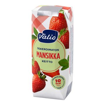 VALIO MANSIKKAKEITTO SOKEROIMATON 250 G