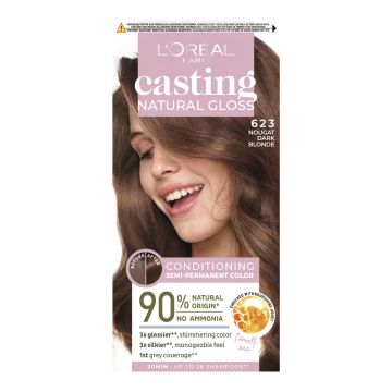 LOREAL CASTING NATURAL GLOSS 623 NOUGAT DARK BLONDE KEVYTVÄRI