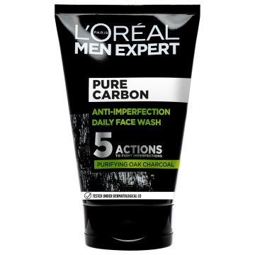 LOREAL MEN EXPERT PURE CARBON KASVOJENPUHDISTUSGEELI EPÄPUHTA 100