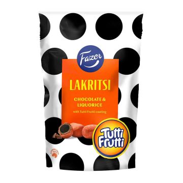 FAZER LAKRITSI CHOCOLATE TUTTI FRUTTI 135 G