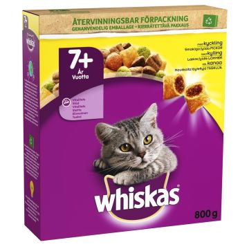 WHISKAS 7+ SENIOR KANAA 800 G