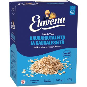 ELOVENA PLUS KAURAHIUTALEITA JA KAURALESEITÄ 700 G ELOVENA PLUS KAURAHIUTALEITA JA KAURALESEITÄ 700 G
