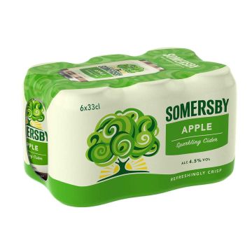 SOMERSBY 4,5% APPLE 0,33 TLK 6-PACK 1,98 L