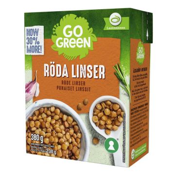 GOGREEN PUNAISET LINSSIT 380/230G 230 G