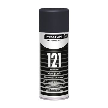 MASTON SPRAYMAALI 100 MATTAMUSTA 121 RAL9005M 400 ML