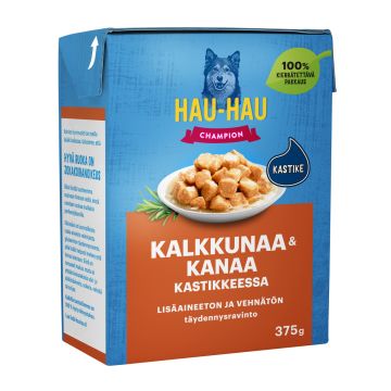 HHC PREMIUM KANA-KALKKUNAPALAT KASTIKKEESSA TETRA 375 G