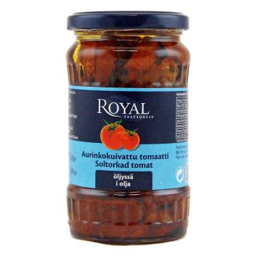 ROYAL AURINKOKUIVATTU TOMAATTI ÖLJYSSÄ 200 G