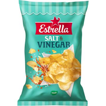 ESTRELLA SALT & VINEGAR CHIPS 275 G