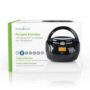 NEDIS CD-SOITIN RADIOLLA JA BLUETOOTHILLA