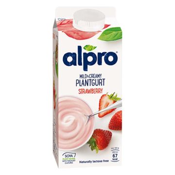 ALPRO MILD&CREAMY SOIJAVALMISTE MANSIKKA 750 G