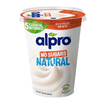 ALPRO GREEK STYLE SOIJAVALMISTE SOKERITON 400 G