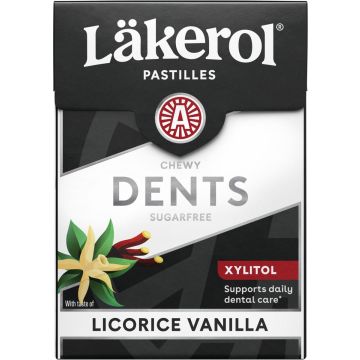 LÄKEROL DENTS LIQUORICE VANILLA 85 G