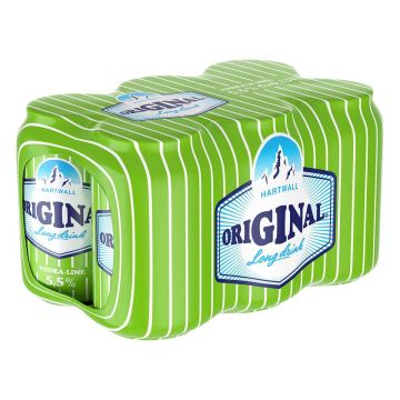 ORIGINAL LONG DRINK 5,5% VODKA-LIME 0,33 TLK 6-PACK 1,98 L