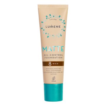 LUMENE MATTE OIL-CONTROL MATTAMEIKKIVOIDE SPF20 8 RICH