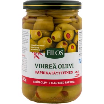 FILOS VIHREÄ OLIIVI PAPRIKATÄYTE 165 G FILOS VIHREÄ OLIIVI PAPRIKATÄYTE 165 G