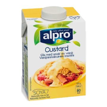 ALPRO SOYA CUSTARD VANILJANMAKUINEN KASTIKE 525 G