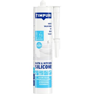 TIMPURI BATH & KITCHEN SILIKONIMASSA VALKOINEN 310 ML