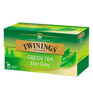 TWININGS VIHREÄ TEE EARL GREY 25PS 40 G