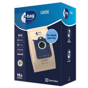 ELECTROLUX S-BAG E200M PÖLYPUSSI ALKUPERÄINEN MEGAPAKKAUS 15KPL