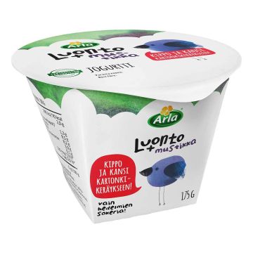 ARLA LUONTO+ AB MUSTIKKAJOGURTTI LAKTON 175 G