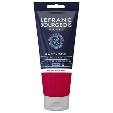 L&B FINE ACRYLIC 80ML 437 PRIMARY RED