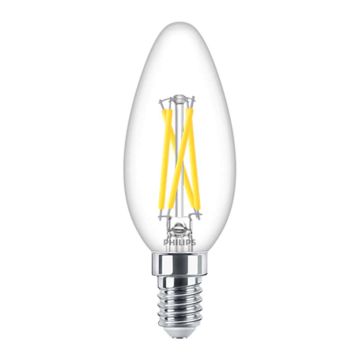 PHILIPS LED-LAMPPU 5W B35 E14 KIRKAS 250L 2200-2700K