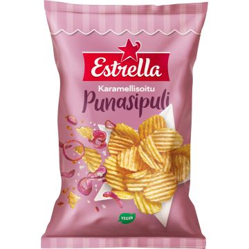ESTRELLA KARAMELLISOITU PUNASIPULI CHIPS 275 G