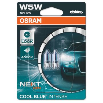 OSRAM COOL BLUE INTENSE NEXTGEN POLTTIMO 2 KPL W5W 12V 5W