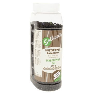 SALLINEN MUSTAPIPPURI KOKONAINEN 360 G