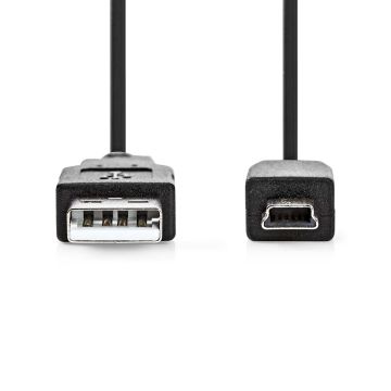 NEDIS USB 2.0 KAAPELI USB A UROS - MINI 5-PIN UROS PYÖREÄ 2 M M