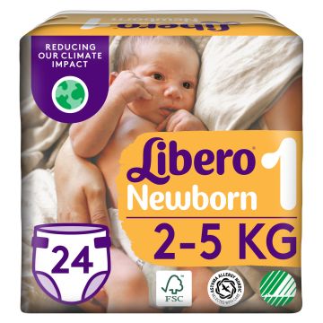 LIBERO NEWBORN TEIPPIVAIPPA KOKO 1 2-5 KG 24 KPL