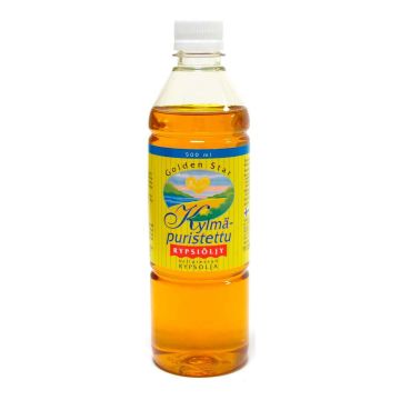GOLDEN STAR RYPSIÖLJY KYLMÄPURISTETTU 500 ML